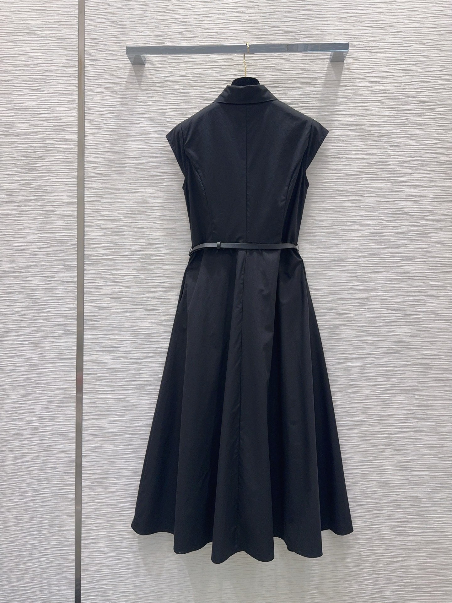 Chanel Flutter Sleeve Belted Dress