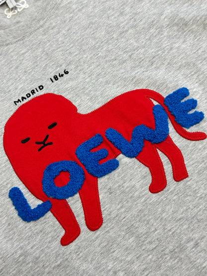 Loewe Anniversary Lion Patch Crewneck T-Shirt