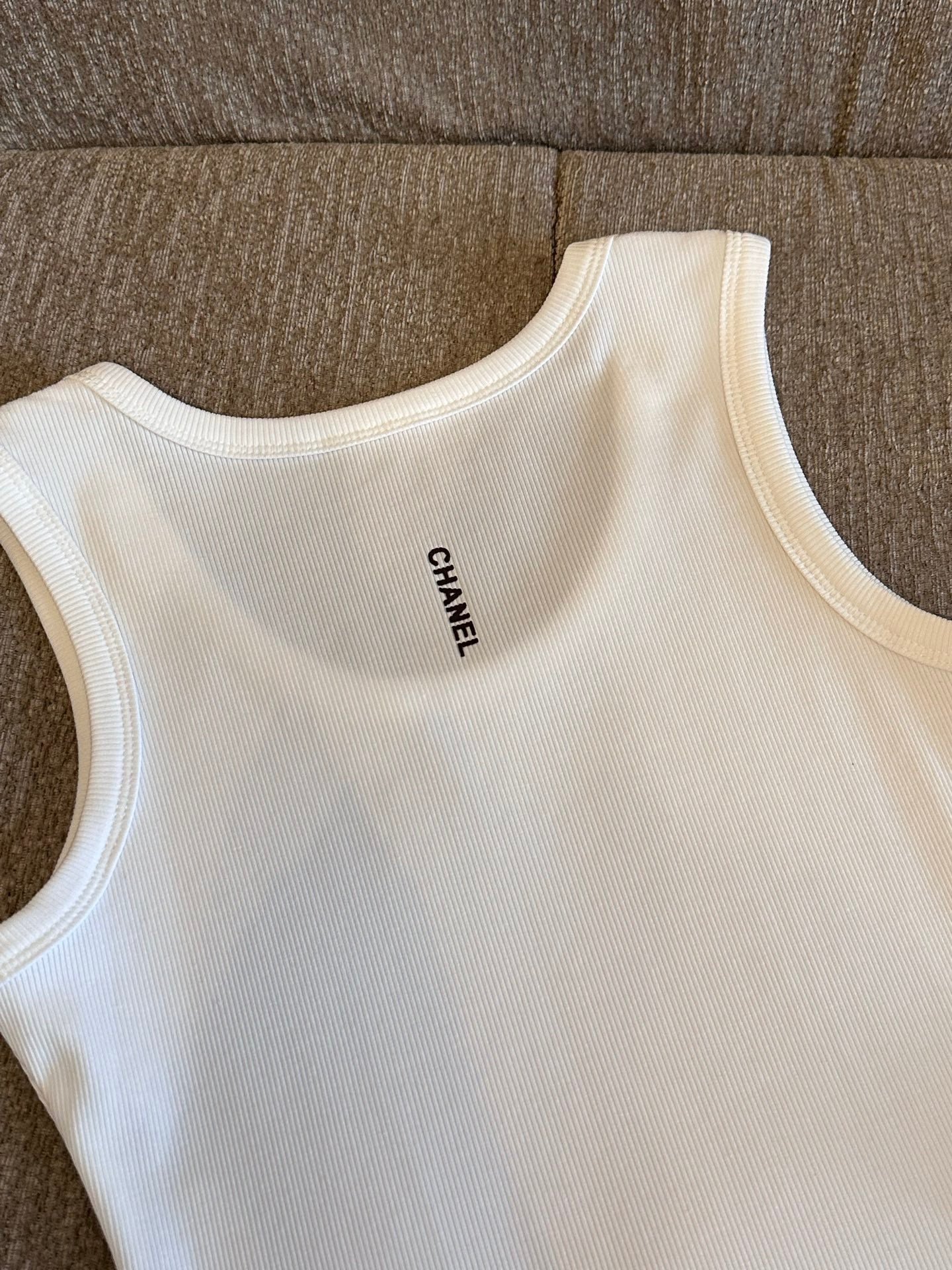 Chanel & Miu Miu Ribbed Tank Top and Skirt Set