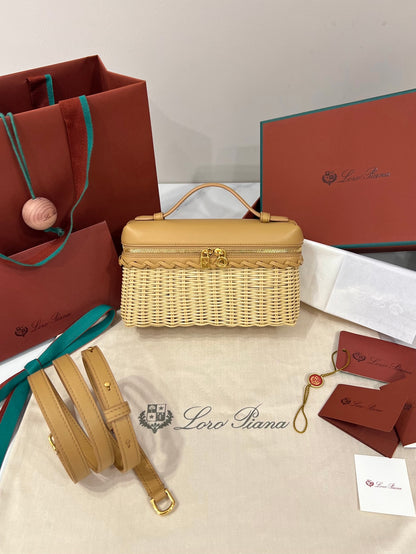 Loro Piana Extra Pocket L19 Bamboo and Leather Handbag