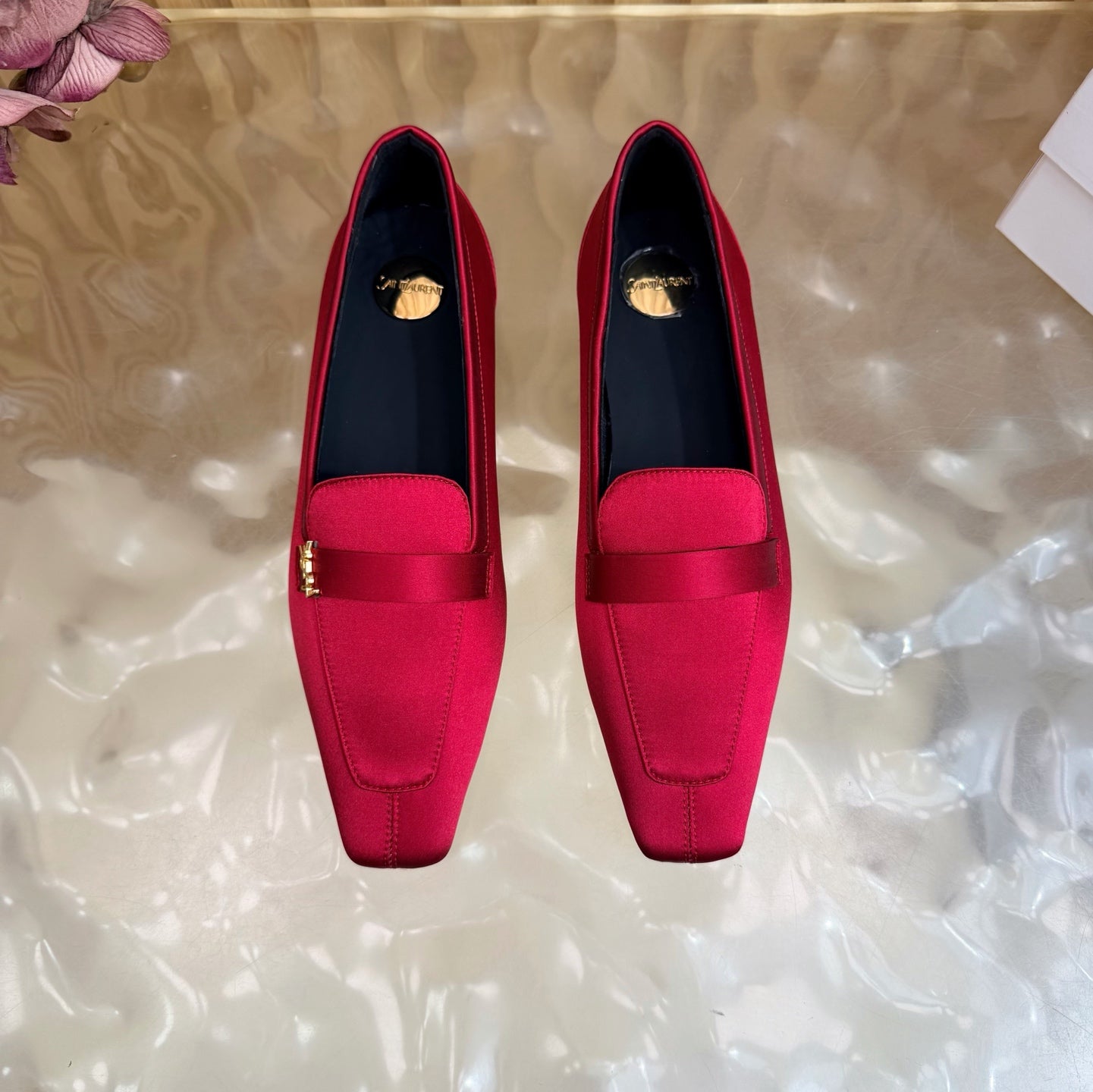 Saint Laurent Silk Chain Mules – Spring/Summer Collection – 26S