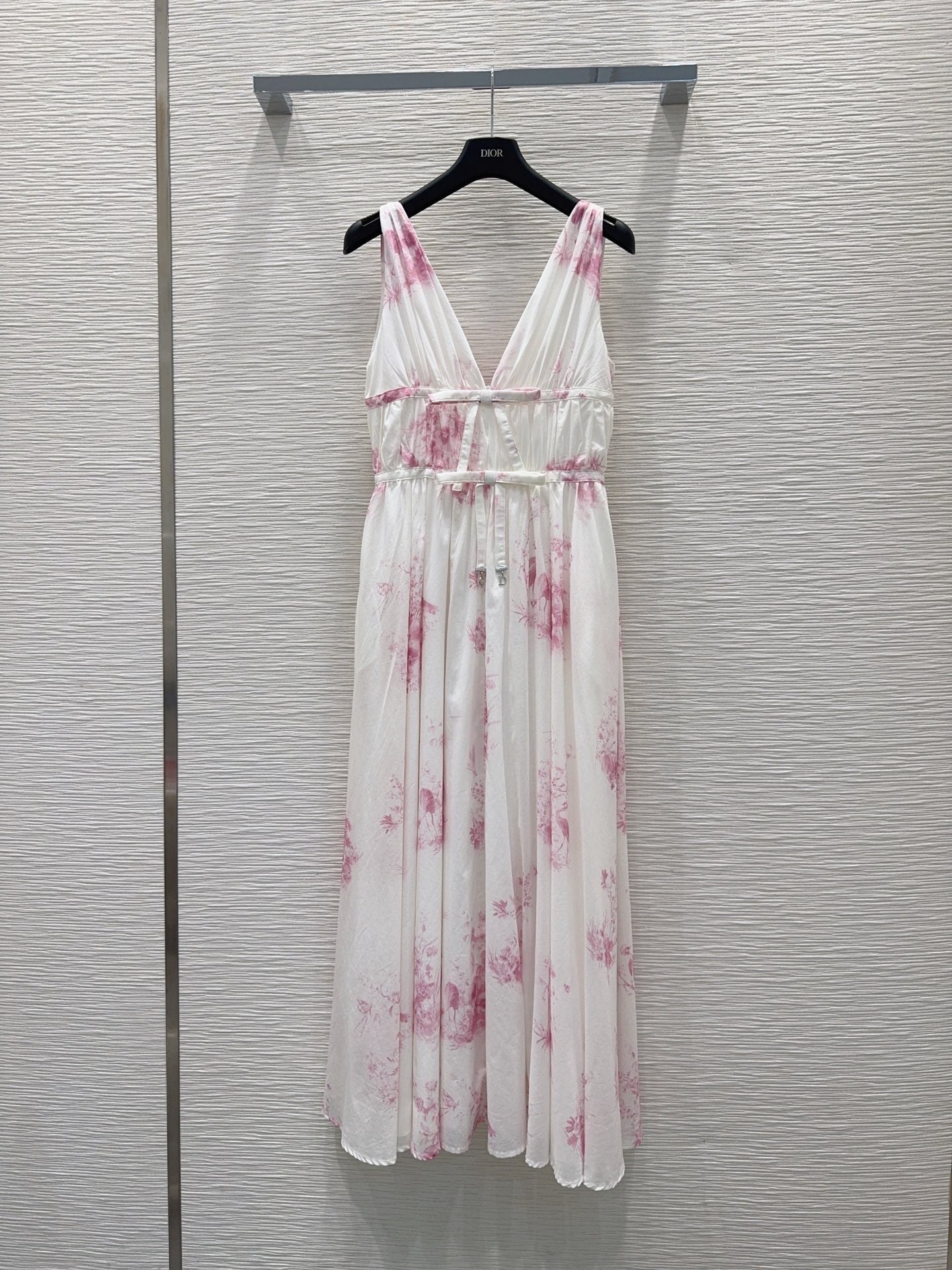 Dior Floral Print V-Neck Dress – 2026SS