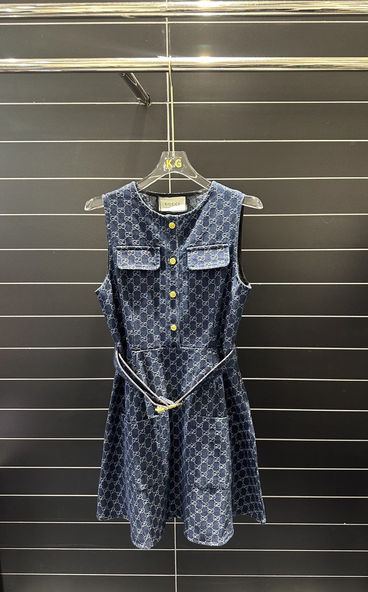 Gucci Belted Jacquard Dress – Spring/Summer Collection – 2026SS