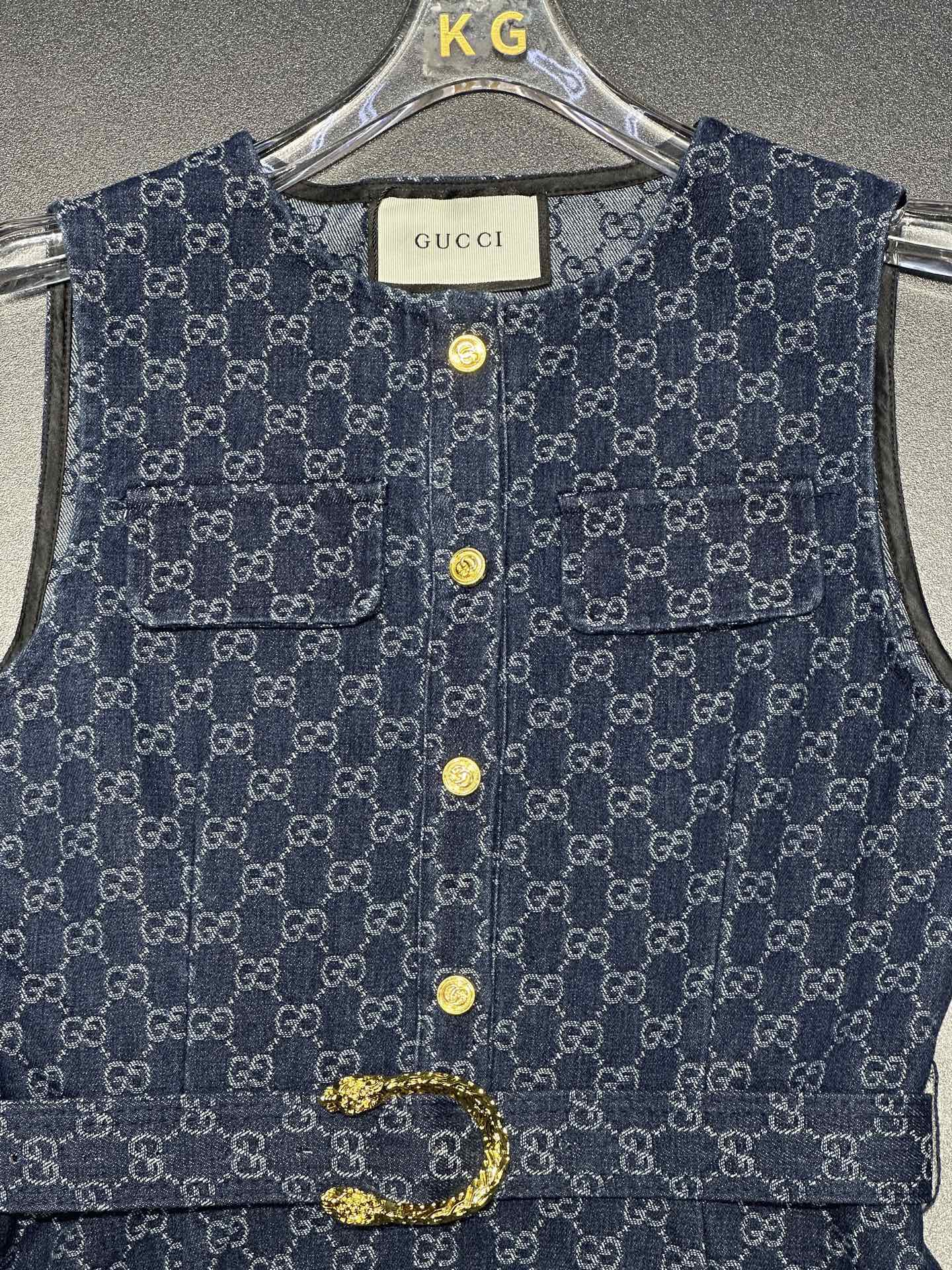 Gucci Belted Jacquard Dress – Spring/Summer Collection – 2026SS