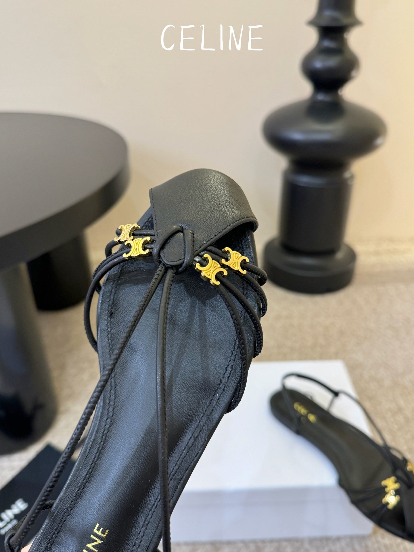 Celine Triomphe Ankle Strap Sandals – Spring/Summer Collection