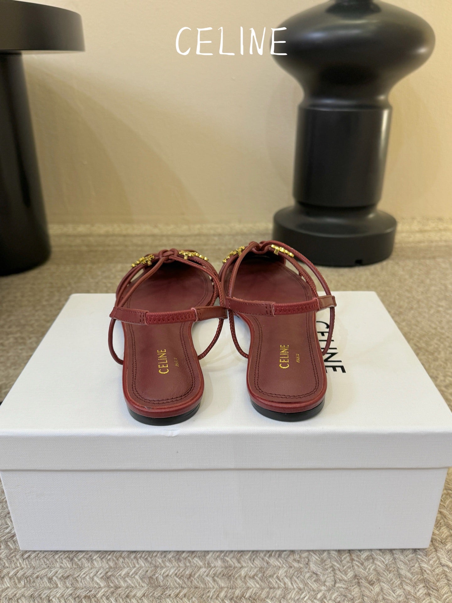 Celine Triomphe Ankle Strap Sandals – Spring/Summer Collection