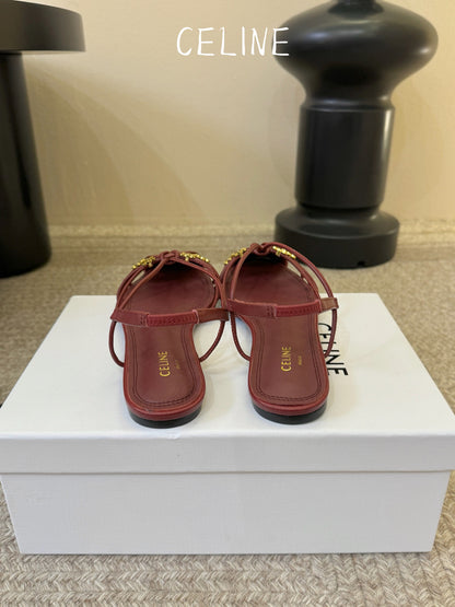 Celine Triomphe Ankle Strap Sandals – Spring/Summer Collection