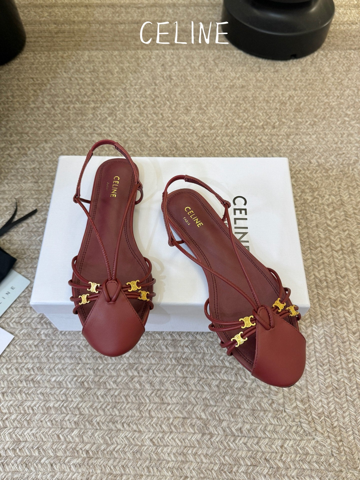 Celine Triomphe Ankle Strap Sandals – Spring/Summer Collection