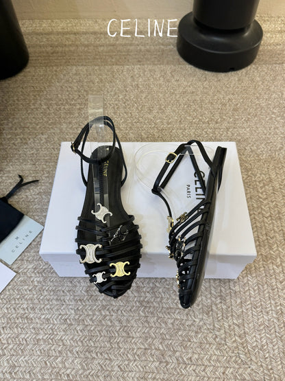 Celine Triomphe Ankle Strap Sandals – Spring/Summer Collection