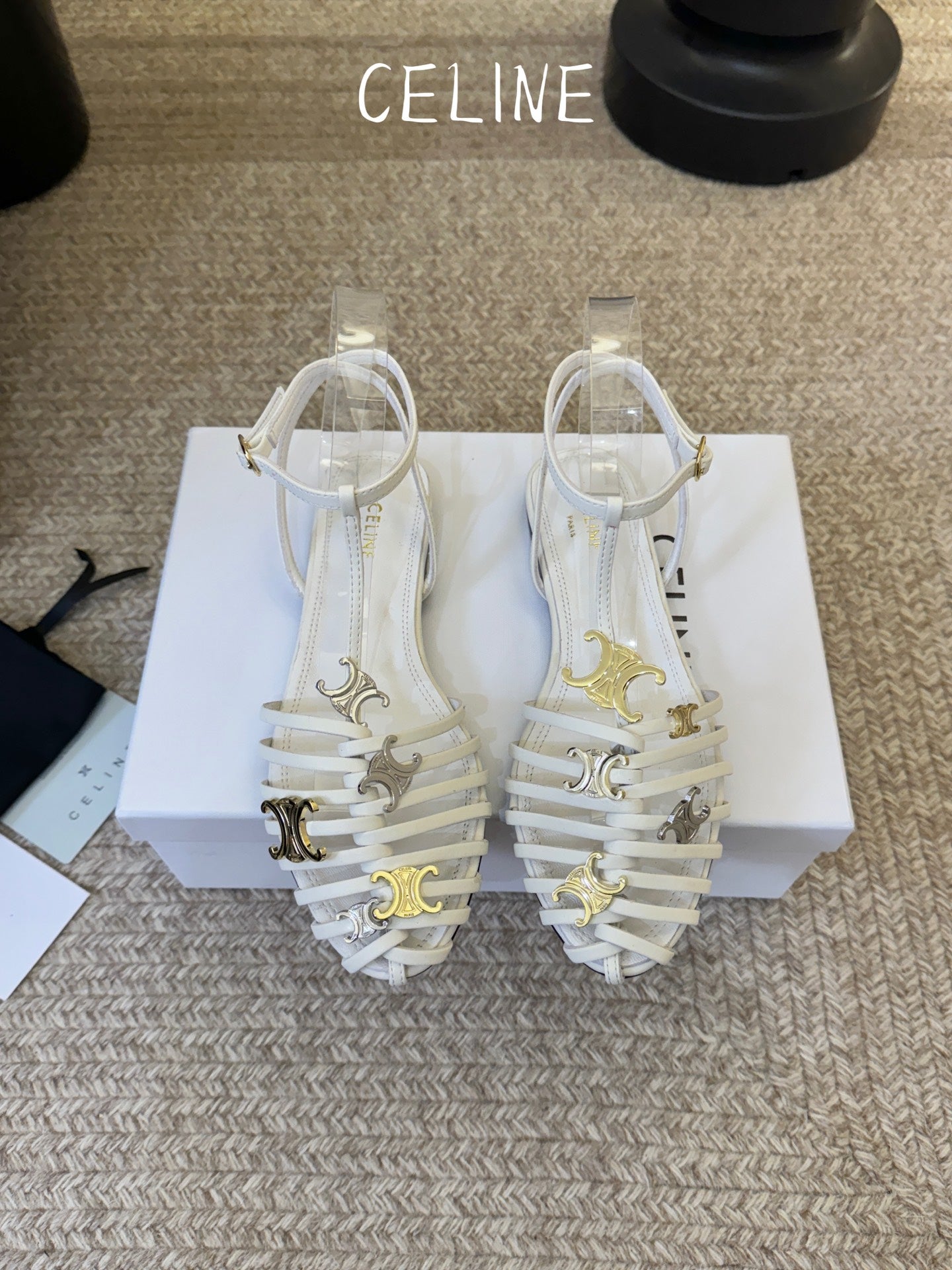 Celine Triomphe Ankle Strap Sandals – Spring/Summer Collection