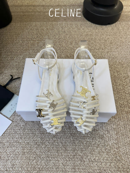 Celine Triomphe Ankle Strap Sandals – Spring/Summer Collection