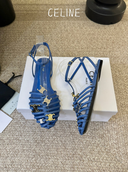 Celine Triomphe Ankle Strap Sandals – Spring/Summer Collection