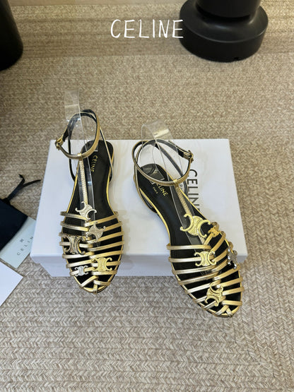 Celine Triomphe Ankle Strap Sandals – Spring/Summer Collection