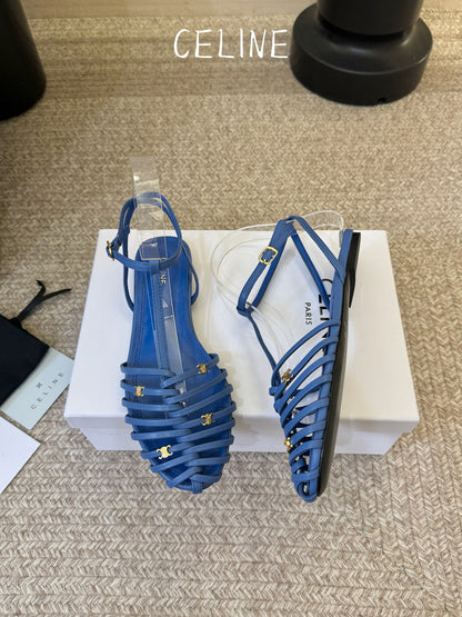 Celine Triomphe Ankle Strap Sandals – Spring/Summer Collection