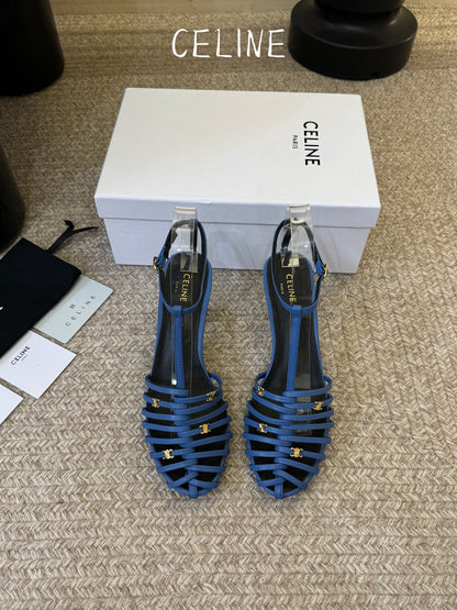 Celine Triomphe Ankle Strap Sandals – Spring/Summer Collection