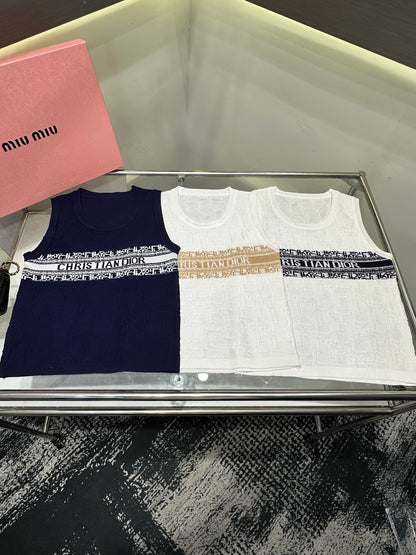 Dior Monogram Jacquard Knit Vest