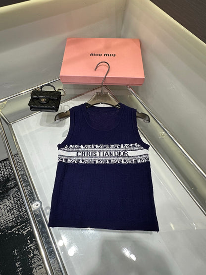 Dior Monogram Jacquard Knit Vest