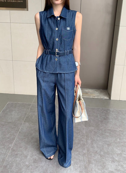 Celine Denim Matching Set