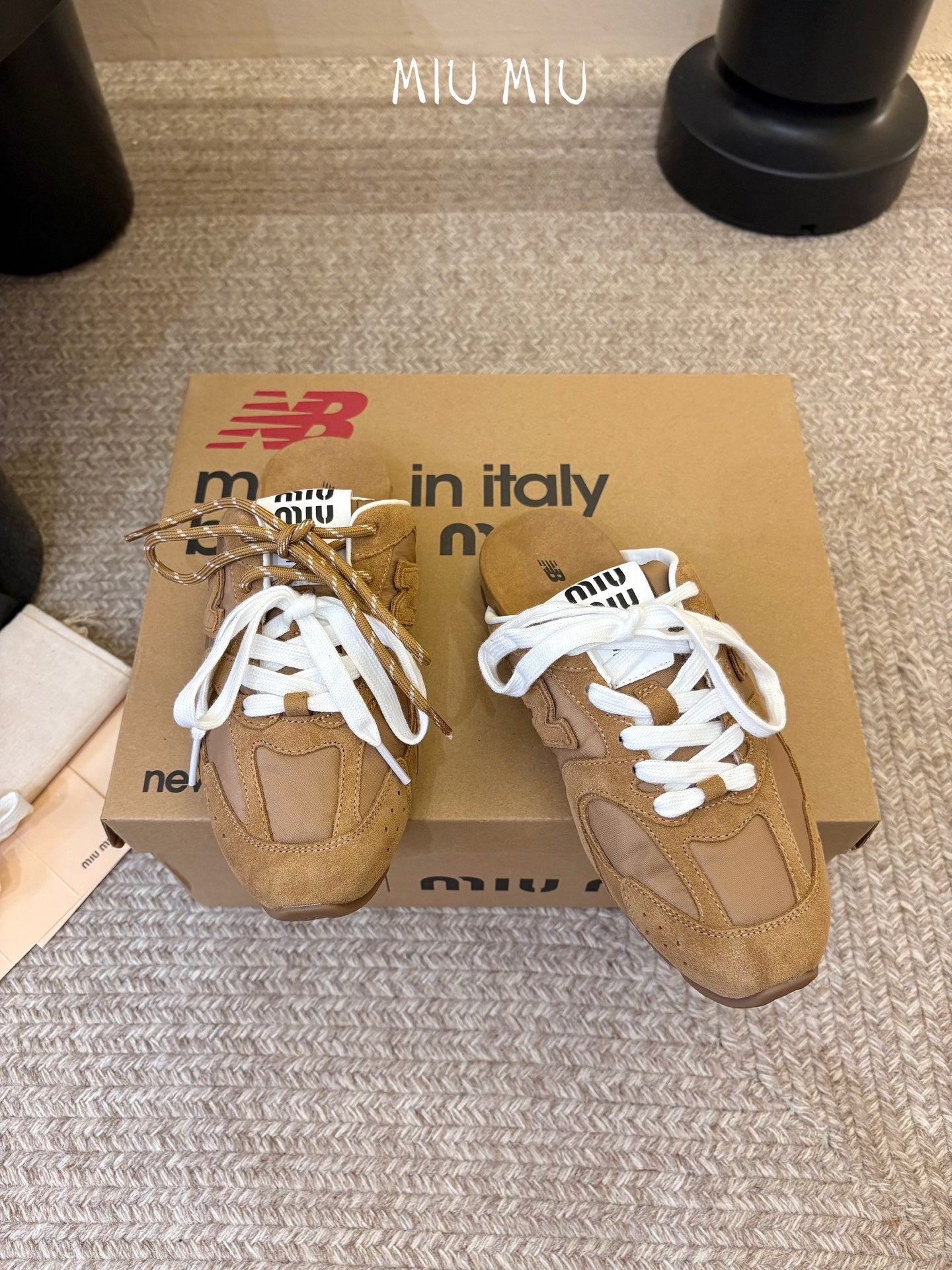 Miu Miu x New Balance 530 Sneaker Mules