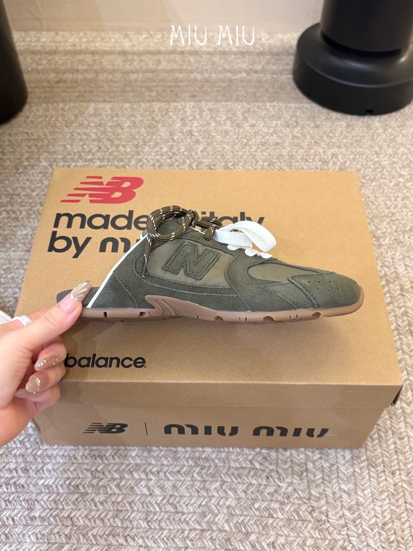 Miu Miu x New Balance 530 Sneaker Mules