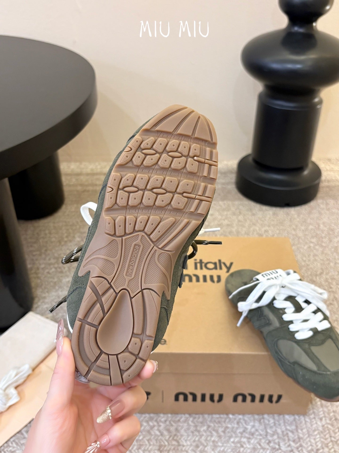Miu Miu x New Balance 530 Sneaker Mules