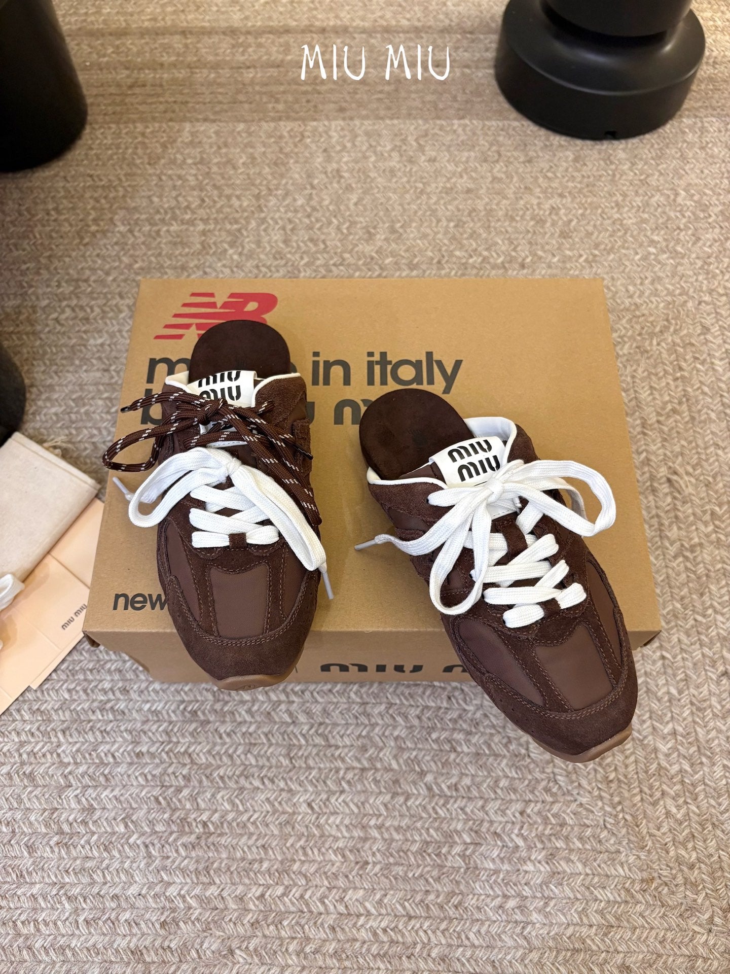 Miu Miu x New Balance 530 Sneaker Mules