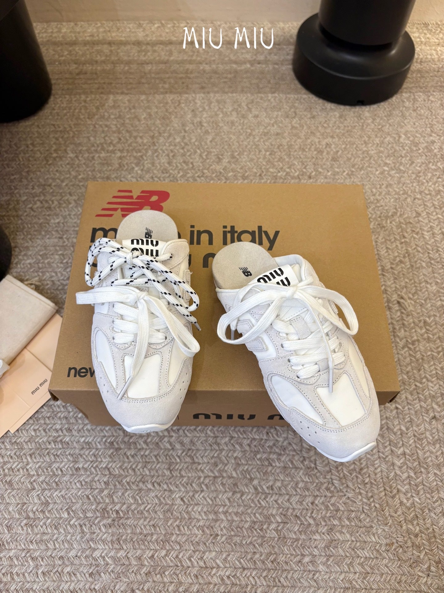 Miu Miu x New Balance 530 Sneaker Mules