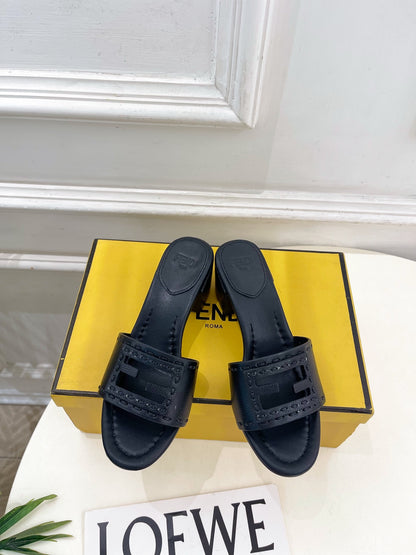 Fendi Cut-Out Chunky Heel Sandals – Spring/Summer Collection – 2026SS