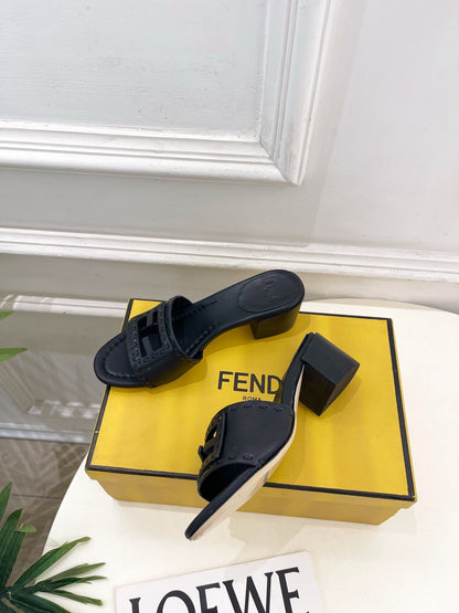 Fendi Cut-Out Chunky Heel Sandals – Spring/Summer Collection – 2026SS