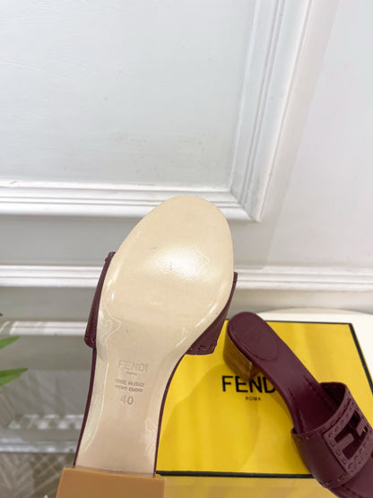 Fendi Cut-Out Chunky Heel Sandals – Spring/Summer Collection – 2026SS