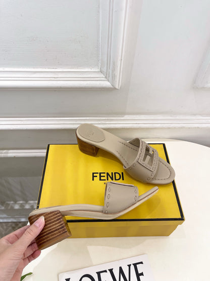 Fendi Cut-Out Chunky Heel Sandals – Spring/Summer Collection – 2026SS