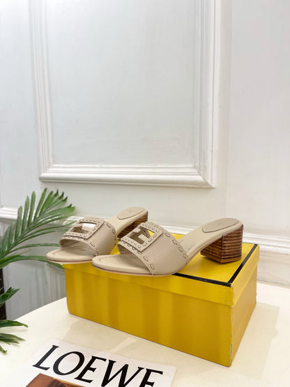 Fendi Cut-Out Chunky Heel Sandals – Spring/Summer Collection – 2026SS