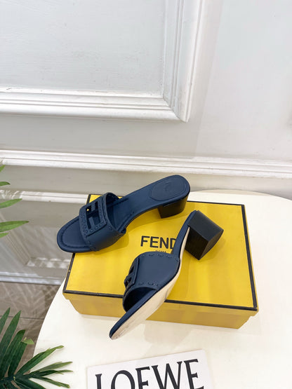 Fendi Cut-Out Chunky Heel Sandals – Spring/Summer Collection – 2026SS