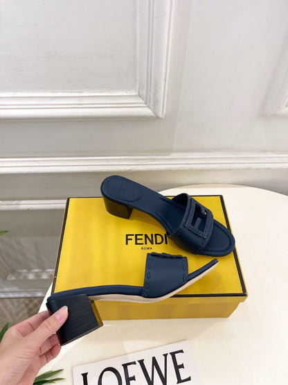 Fendi Cut-Out Chunky Heel Sandals – Spring/Summer Collection – 2026SS