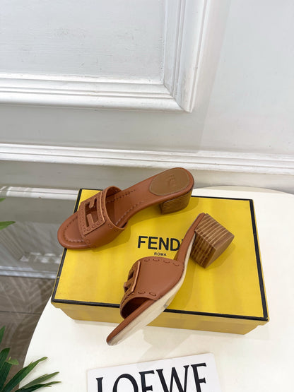 Fendi Cut-Out Chunky Heel Sandals – Spring/Summer Collection – 2026SS