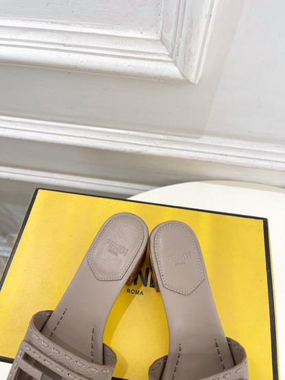 Fendi Cut-Out Chunky Heel Sandals – Spring/Summer Collection – 2026SS