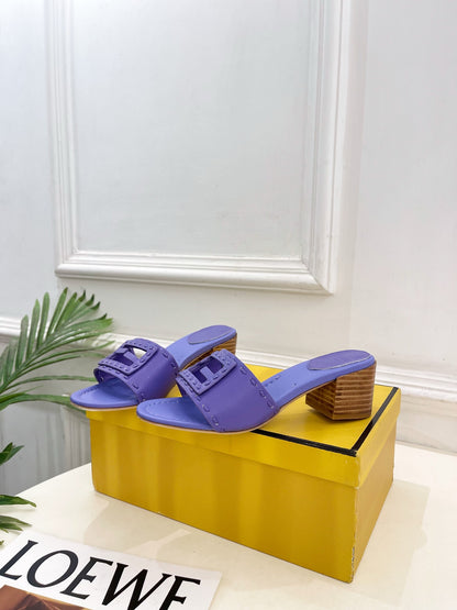 Fendi Cut-Out Chunky Heel Sandals – Spring/Summer Collection – 2026SS