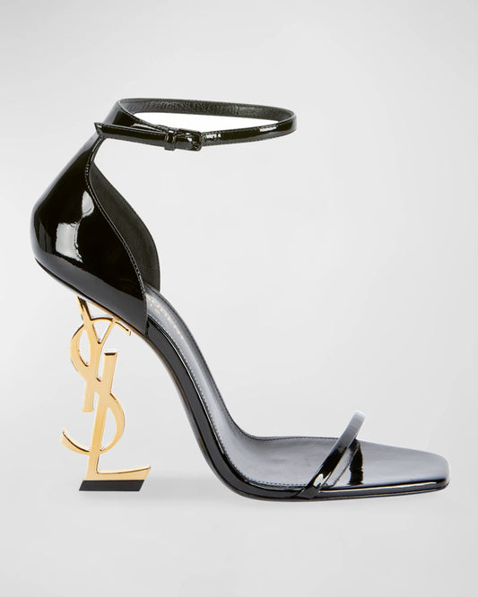 Saint Laurent Opyum 110 patent leather sandals