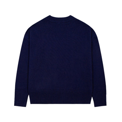 Ami Paris Classic Heart Embroidered Crewneck Sweater
