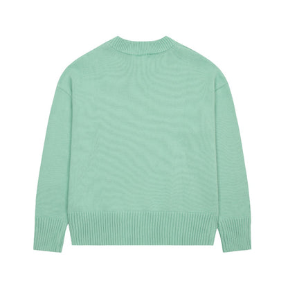 Ami Paris Classic Heart Embroidered Crewneck Sweater