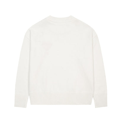 Ami Paris Classic Heart Embroidered Crewneck Sweater