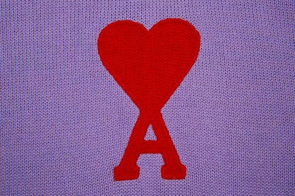 Ami Paris Classic Heart Embroidered Crewneck Sweater
