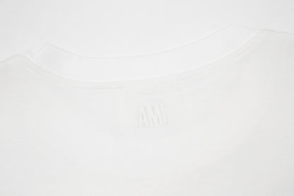 Ami Paris Classic Heart Embroidered Crewneck T-Shirt