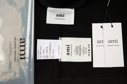 Ami Paris Classic Heart Embroidered Crewneck T-Shirt