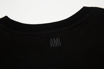 Ami Paris Classic Heart Embroidered Crewneck T-Shirt