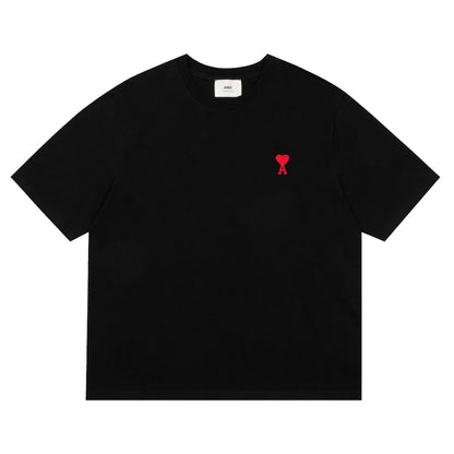 Ami Paris Classic Heart Embroidered Crewneck T-Shirt