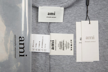 Ami Paris Classic Heart Embroidered Crewneck T-Shirt