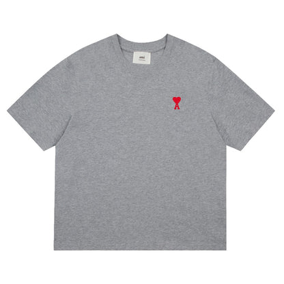 Ami Paris Classic Heart Embroidered Crewneck T-Shirt