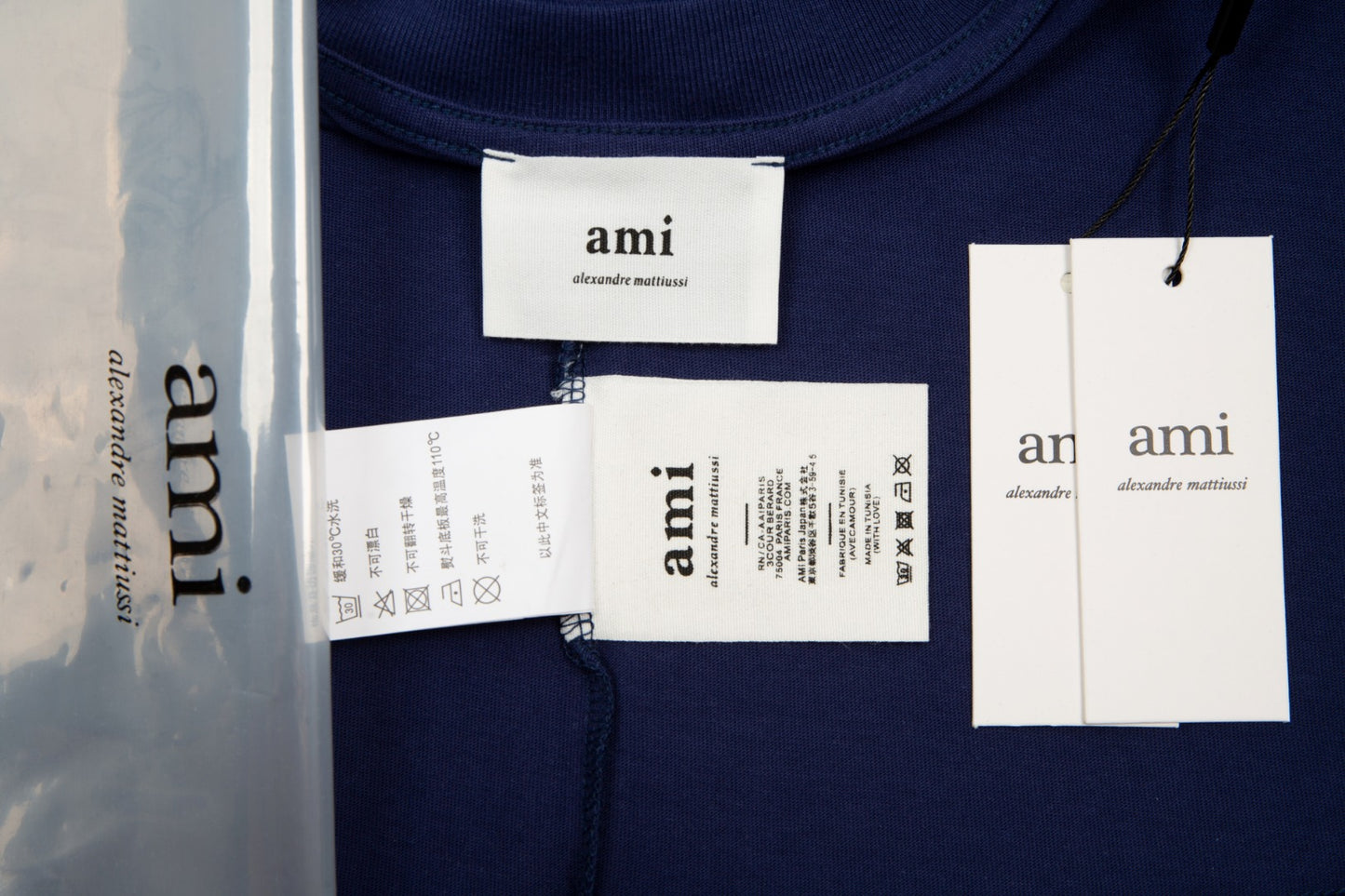 Ami Paris Classic Heart Embroidered Crewneck T-Shirt