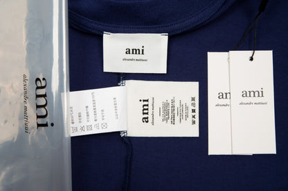 Ami Paris Classic Heart Embroidered Crewneck T-Shirt